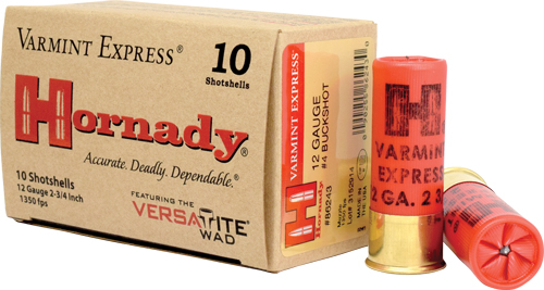 HORNADY 12GA 2.75" #4 BUCK - 24 PELLETS 10RD 10BX/CS - Image 2