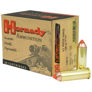 HORNADY LEVEREVOLUTION 41 REM - MAG 190GR FTX 20RD 10BX/CS