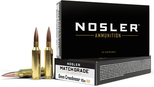 NOSLER MATCH 6MM CM 115GR - REDUCED DRAG HPBT 20RD 10BX/C