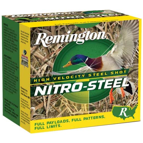 REMINGTON NITRO-STEEL 12GA 3" - #3 1-1/4OZ 1450FPS 25RD 10BX/C