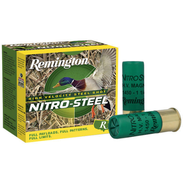 REMINGTON NITRO-STEEL 12GA 3" - 1-1/4OZ #4 1450FPS 25RD 10BX/C