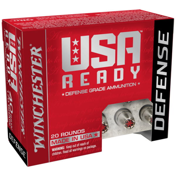 WINCHESTER USA READY 40 SW - 170GR JHP 20RD 10BX/CS