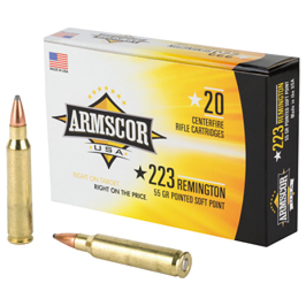 ARMSCOR 223REM 55GR PSP 20/1000