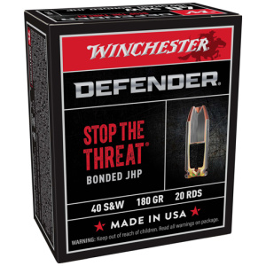 WINCHESTER SUPREME ELITE 40 SW - 180GR PDX1 DEF 20RD 10BX/CS