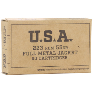 WINCHESTER USA 223 REM - 55GR FMJ 20RD 50BX/CS
