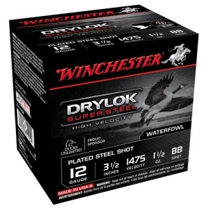 WINCHESTER DRYLOK 12GA 3.5" - 1-1/2OZ #BB 1475FPS 25RD 10B/C
