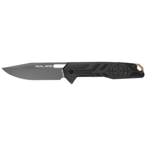 REAL AVID RAV-7 KNIFE ASSISTED - FOLDING 3.25" BLADE GRAY ALUM.