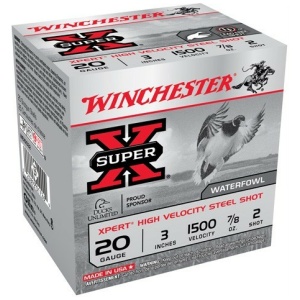 WINCHESTER XPERT STEEL 20GA 3" - 7/8OZ #2 1500FPS 25RD 10BX/CS