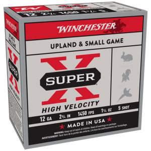 WINCHESTER SUPER-X 12GA 2.75" - 1-1/4OZ #5 1450FPS 25RD 10BX/C