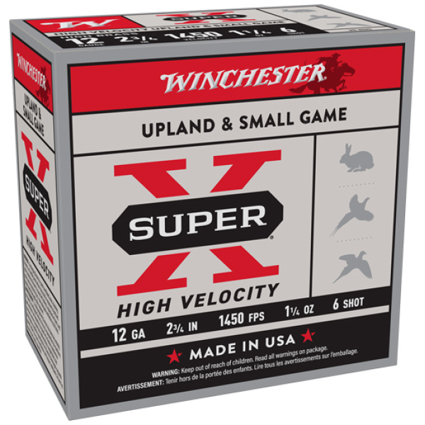 WINCHESTER SUPER-X 12GA 2.75" - 1-1/4OZ #6 1450FPS 25RD 10BX/C