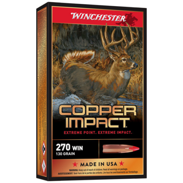 WINCHESTER COPPER IMPACT 270 - WSM 130GR XP 20RD 10BX/CS