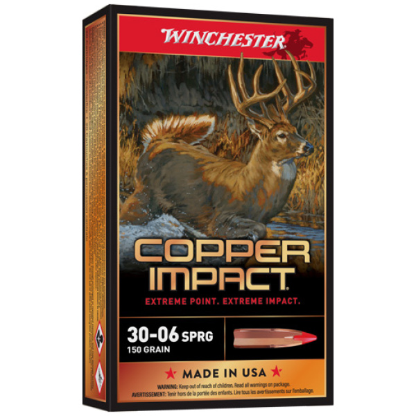 WINCHESTER COPPER IMPACT 30-06 - 150GR 20RD 10BX/CS