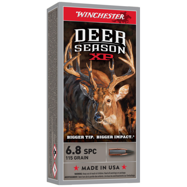 WINCHESTER DEER SEASON 6.8 SPC - 115GR EXTREME PT 20RD 10BX/CS