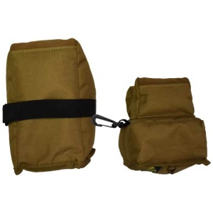 TOC3 BENCH BAG 2-PC SET - TAN FABRIC/TAN LEATHER