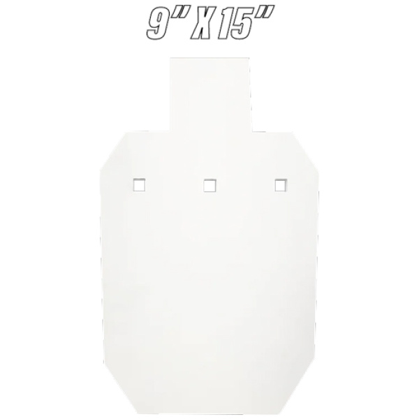 BASH TARGET AR500 SILHOUETTE - HALF SIZE 9"X15"-3/8" THICK