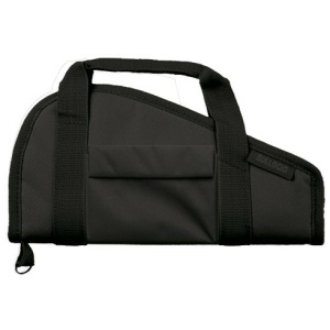 BULLDOG PISTOL CASE 15" BLACK - ACCESSORY POCKET & CARRY STRAP