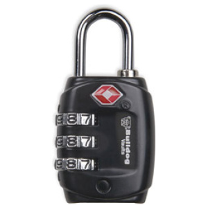 BULLDOG TSA LOCK W/STL SHCKL NON-CA