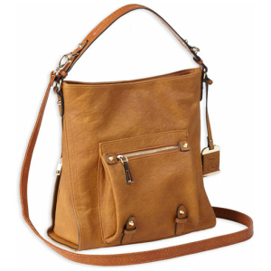 BULLDOG CONCEALED CARRY PURSE - HOBO ANNA COGNAC