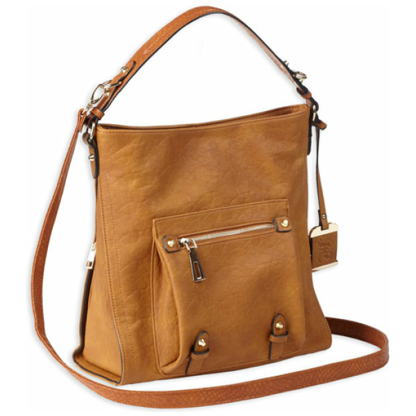 BULLDOG CONCEALED CARRY PURSE - HOBO ANNA COGNAC