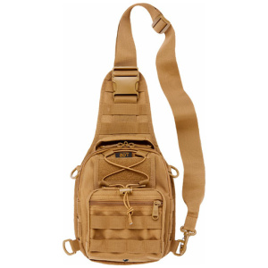BULLDOG BDT X-SMALL SLING BAG` - W/MOLLE WEBBING TAN