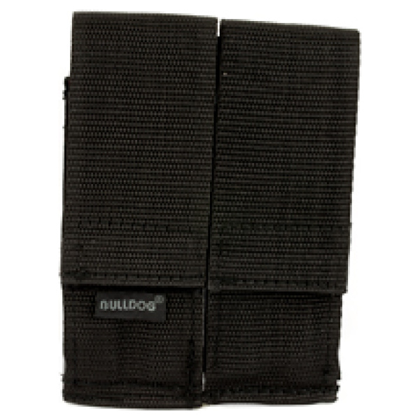 BULLDOG DBL MAG HLDR BLK