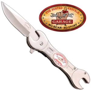 MC BUSTED KNUCKLE 3" DROP - POINT STAINLESS/STAINLESS