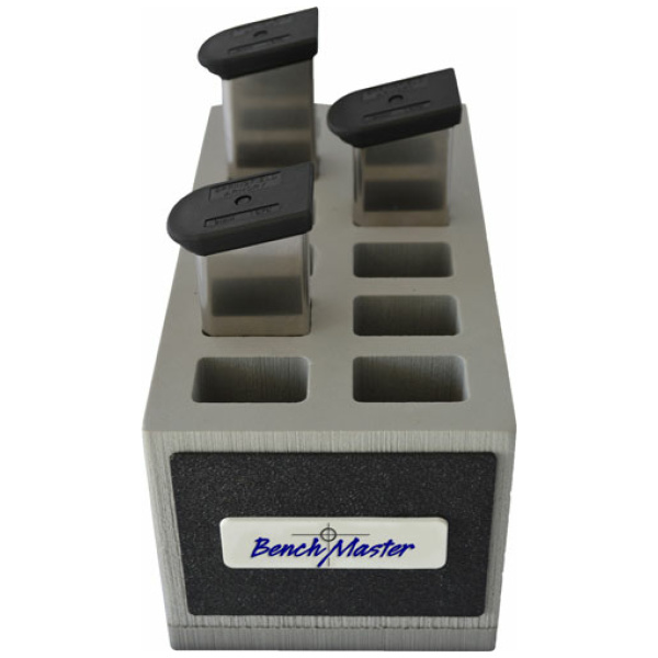 BENCHMASTER DOUBLE STACK 9MM - 12 UNIT MAG RACK