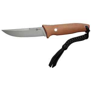 CIVIVI KNIFE TAMASHII 4.07" - BROWN CANVAS/GRAY POLISHED D2
