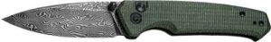 CIVIVI KNIFE ALTUS 2.97" - GREEN MICARTA/BLACK DAMASCUS