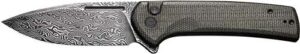 CIVIVI KNIFE CONSPIRATOR 3.48" - DK GREEN MICARTA/BLK DAMASCUS