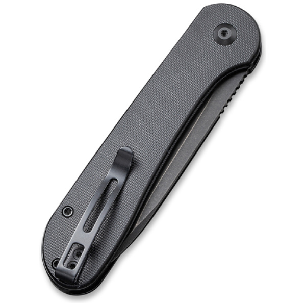 CIVIVI KNIFE ELEMENTUM 3.47" - BLACK G-10/BLACK STONEWASH
