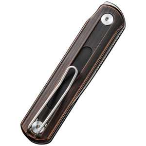 CIVIVI KNIFE FOLDIS 2.67" BLK - HAND RUBBED COPPER/SILVER