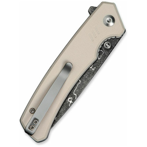 CIVIVI KNIFE MERIT 3.28" IVORY - G10/DAMASCUS LINER LOCK