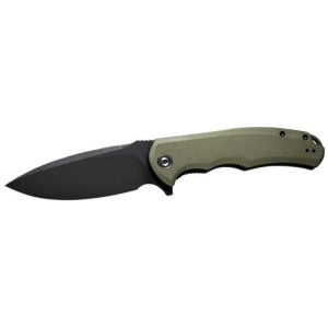 CIVIVI KNIFE PRAXIS 3.75"   OD - GREEN G10/BLACK STONEWASHED