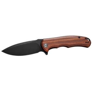 CIVIVI KNIFE PRAXIS 3.75" - CUIBOURTIA WOOD/BLACK STNWSH