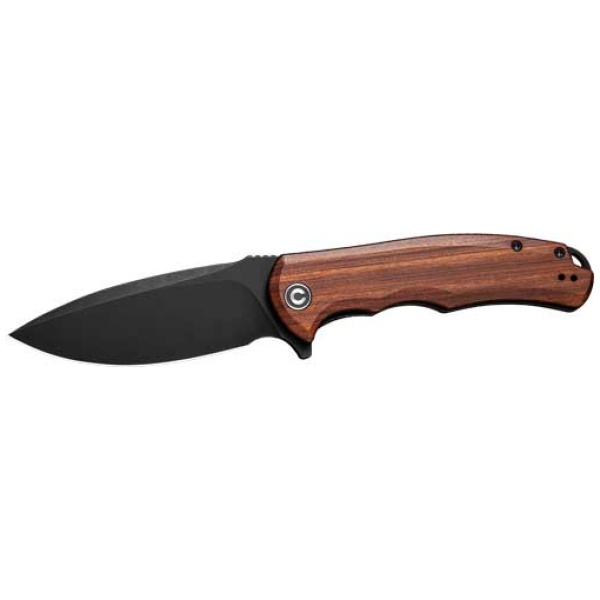 CIVIVI KNIFE PRAXIS 3.75" - CUIBOURTIA WOOD/BLACK STNWSH