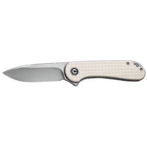 CIVIVI KNIFE ELEMENTUM 2.96" - IVORY G10/SATIN D2 LINER LOCK