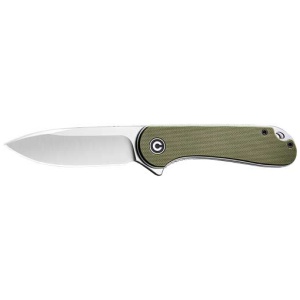 CIVIVI KNIFE ELEMENTUM 2.96" - GREEN G10/SATIN D2 LINER LOCK