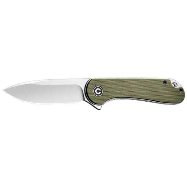 CIVIVI KNIFE ELEMENTUM 2.96" - GREEN G10/SATIN D2 LINER LOCK