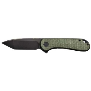 CIVIVI KNIFE ELEMENTUM 2.96" - GREEN MICARTA/BLACK D2 LNR LCK