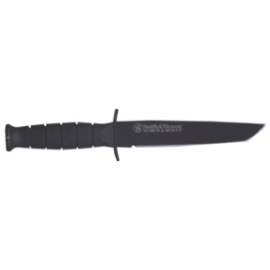S&W KNIFE OPS SURVIVAL W/TANTO - 6" FIXED BLADE BLACKENED S/S