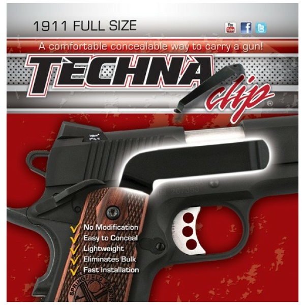 TECHNA CLIP HANDGUN RETENTION - CLIP COLT 1911&COMMANDER RIGHT