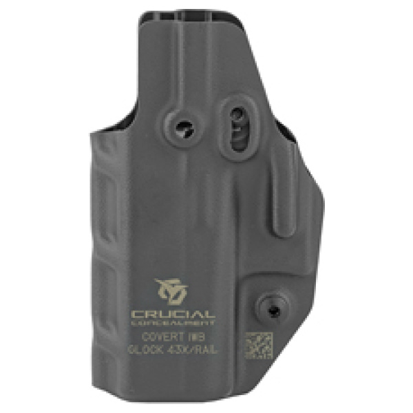 CRUCIAL IWB FOR GLOCK 43/43X AMBI BK