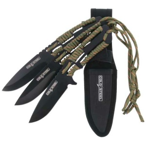 COLD STEEL THROWING KNIVES - 4.4" BLADE 3-PACK W/SHEATH