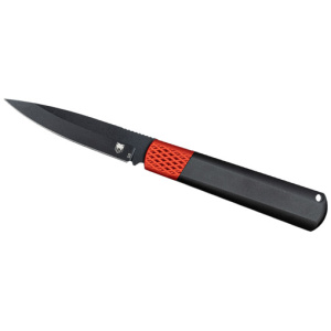 COBRATEC GIDEON HIDDEN RELEASE - 3" BLACK/RED ALUMINUM D2 BLADE