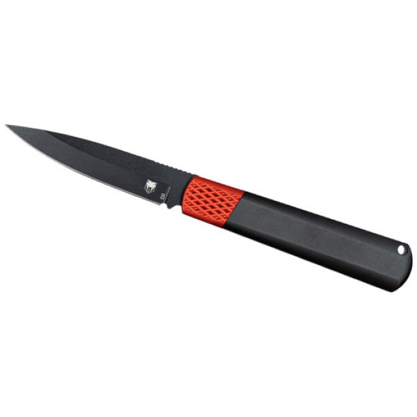 COBRATEC GIDEON HIDDEN RELEASE - 3" BLACK/RED ALUMINUM D2 BLADE