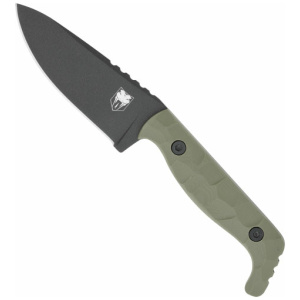 COBRATEC KINGPIN 4" FIXED BLD - OD GREEN D2 STEEL W/KDX SHEATH