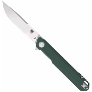 COBRATEC MONARCH 3.5" FOLDER - GREEN D2 STEEL W/CLIP