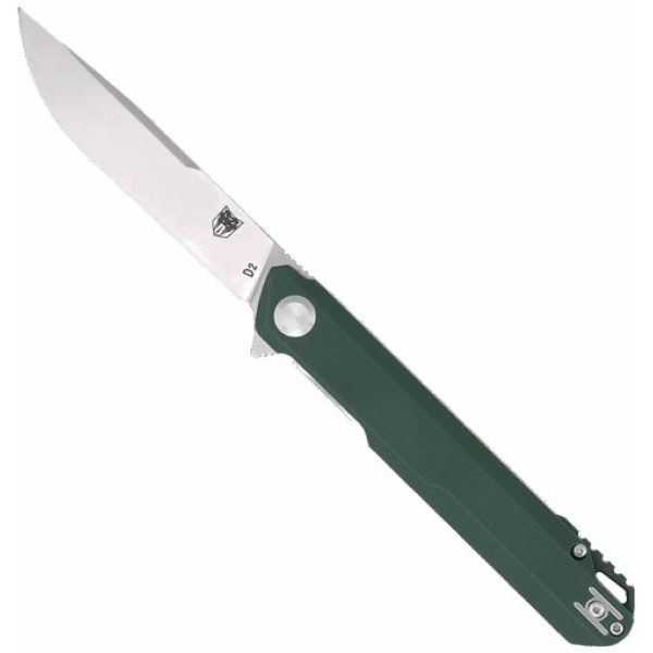 COBRATEC MONARCH 3.5" FOLDER - GREEN D2 STEEL W/CLIP