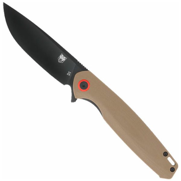 COBRATEC RATH 3.5" FOLDER - BROWN D2 BLACK BLADE